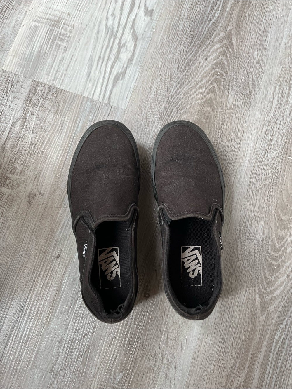 Vans Black Platform Slip-On